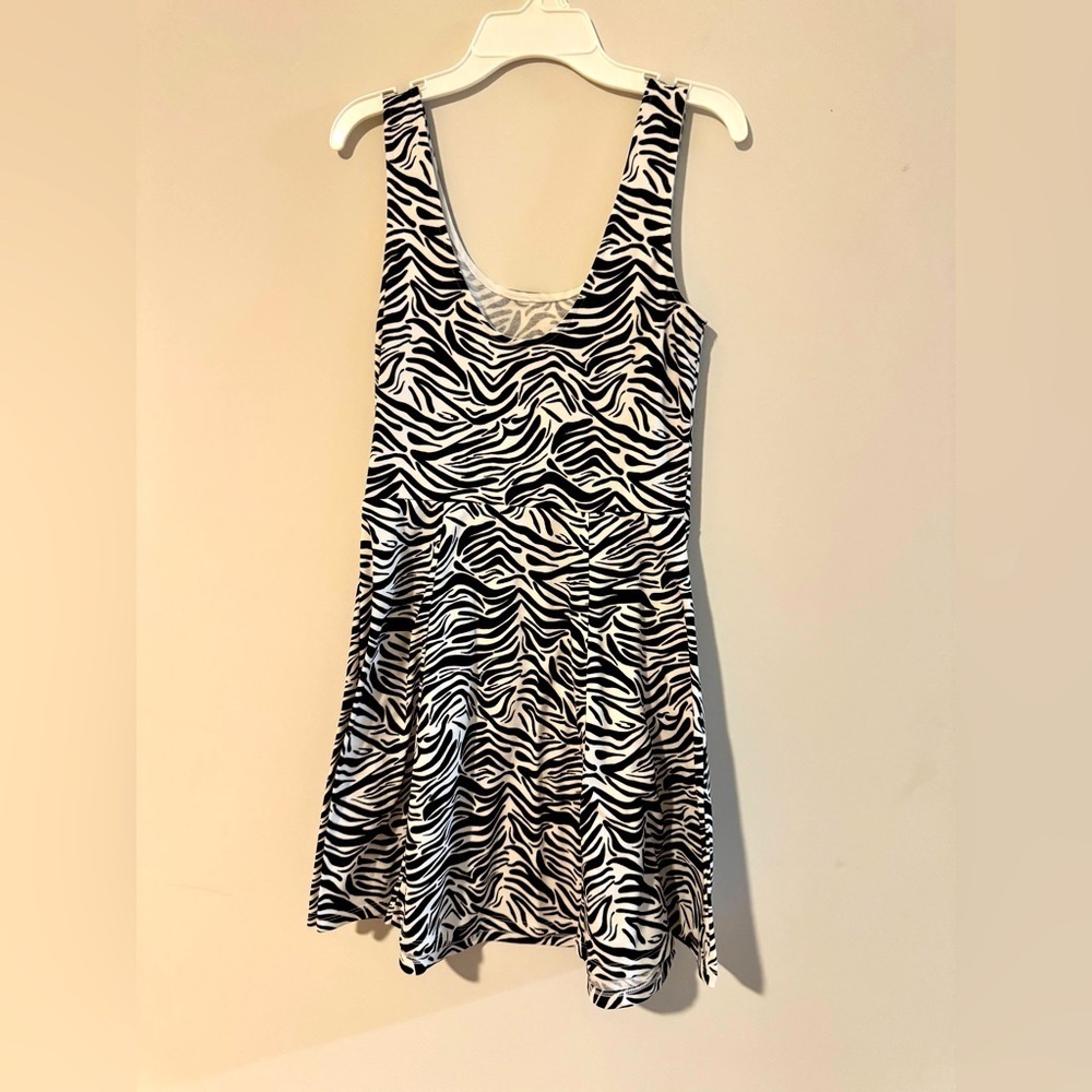 H&M Zebra Print Sleeveless Dress, size 8